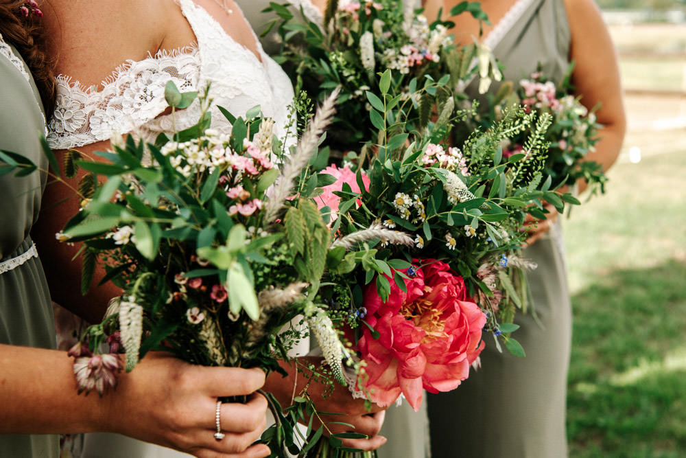 Foliage Blousy Flowers Bouquet Bride Bridal Stanford Farm Wedding Andy Griffiths Photography