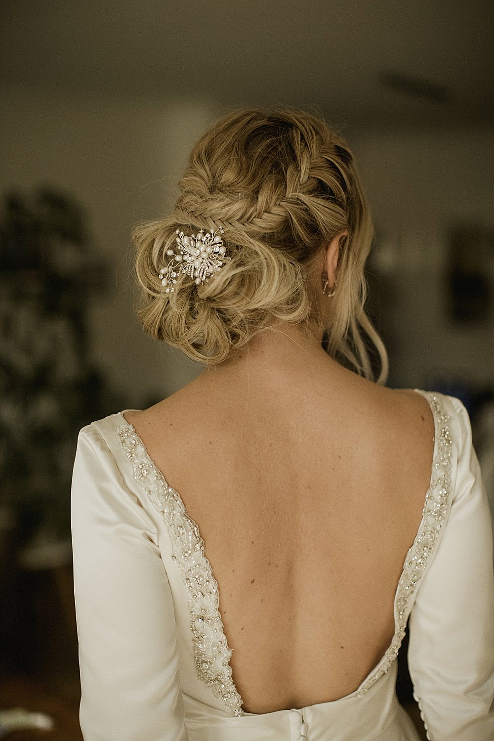 Bride Bridal Hair Style Up Do Bun Plait Braid Abbeydale Picture House Wedding We Are Da Silva
