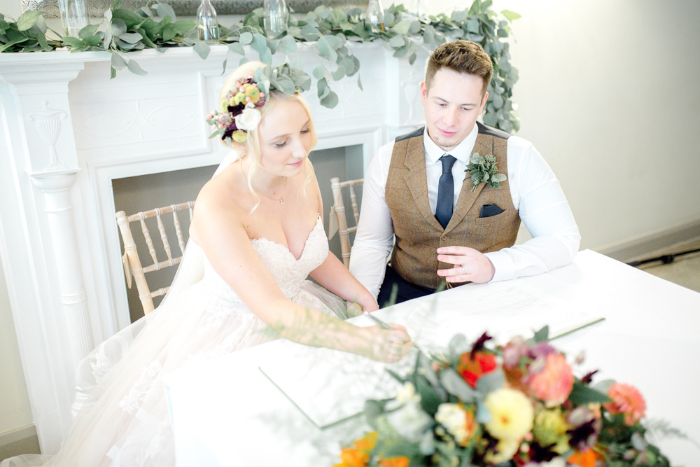 Autumnal Boho Wedding Ivory White Photography