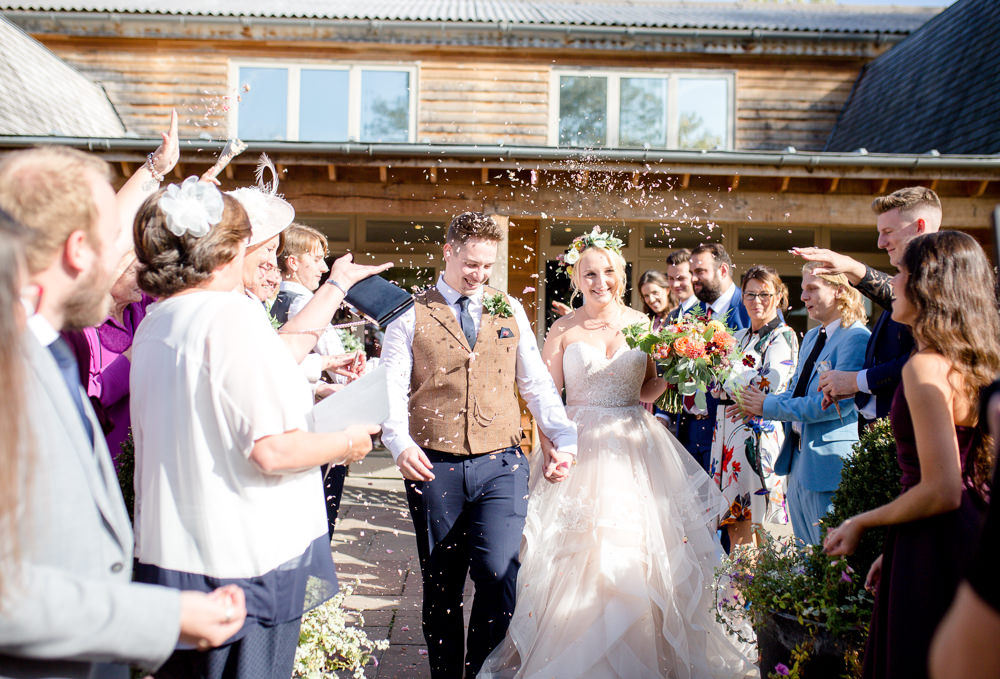 Confetti Throw Autumnal Boho Wedding Ivory White Photography