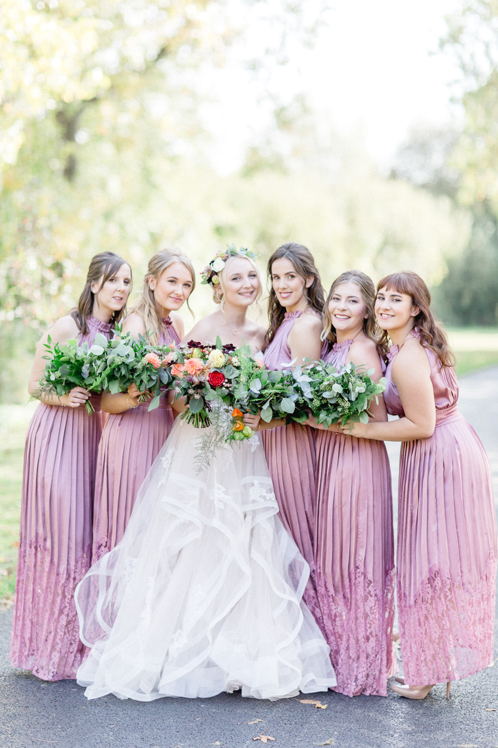 Long Pink Maxi Bridesmaid Dress Dresses Autumnal Boho Wedding Ivory White Photography