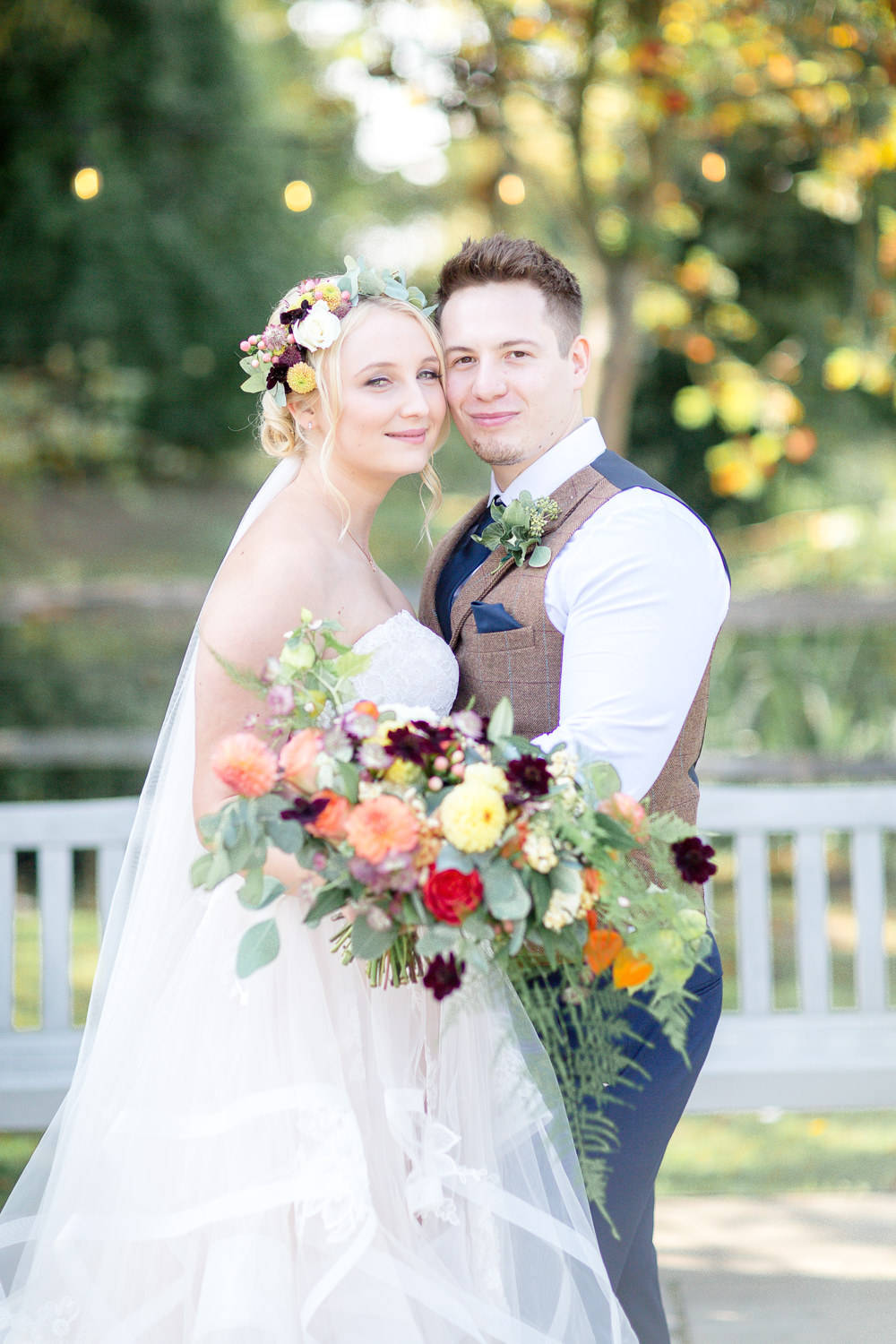 Autumnal Boho Wedding Ivory White Photography
