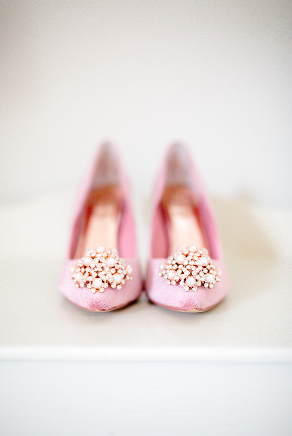 Pink Shoes Heels Bride Bridal Autumnal Boho Wedding Ivory White Photography