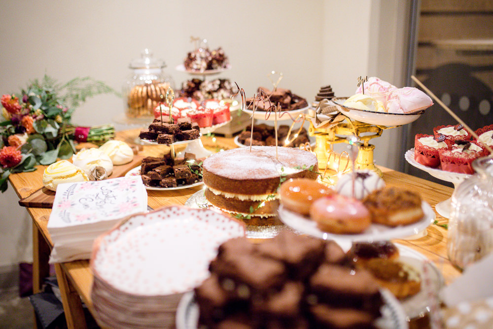 Cake Dessert Table Autumnal Boho Wedding Ivory White Photography
