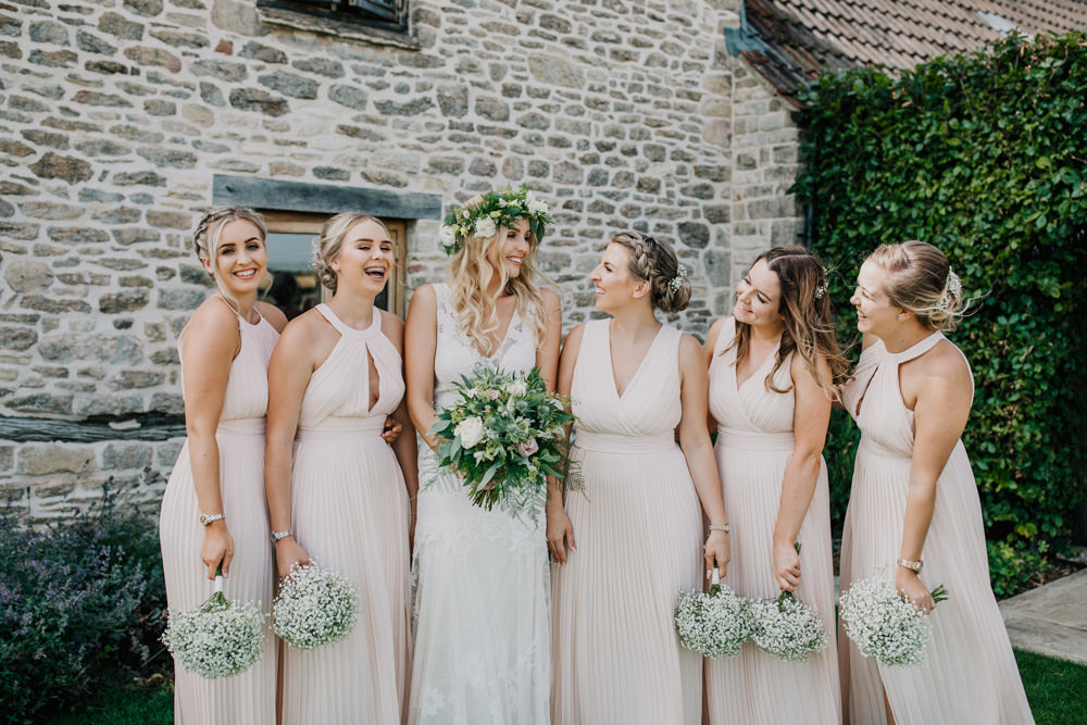 Long Pink Maxi Bridesmaids Bridesmaid Dress Dresses Bohemian Carefree Countryside Wedding Lush Imaging by Naomi