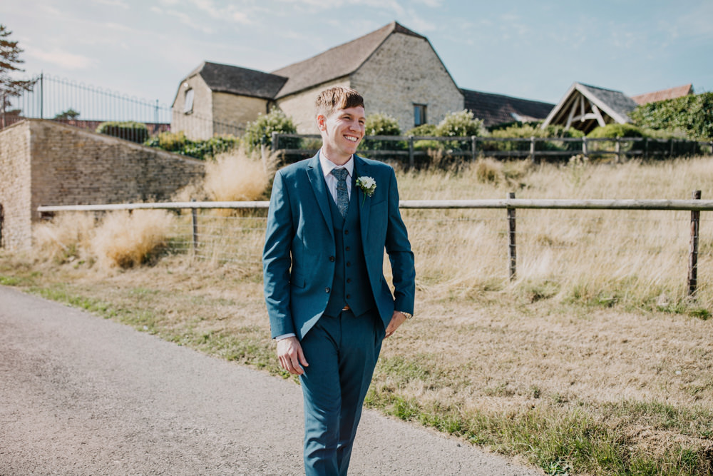 Groom Suit Blue Bohemian Carefree Countryside Wedding Lush Imaging by Naomi