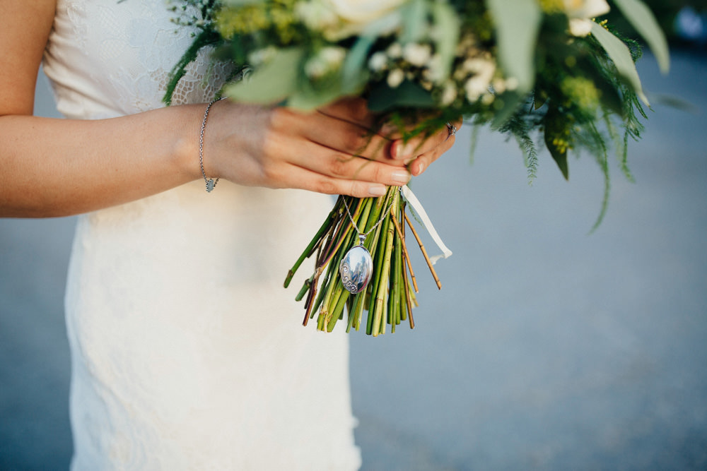 Bouquet Flowers Bride Bridal Greenery Foliage Locket Bohemian Carefree Countryside Wedding Lush Imaging by Naomi