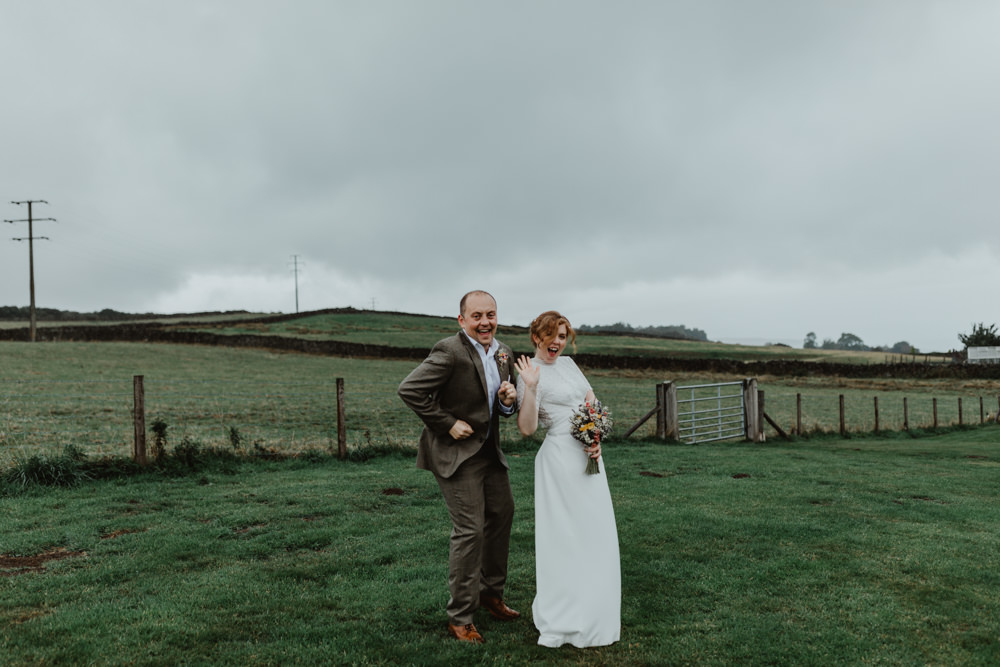 Groom Suit Brown Chilli Barn Wedding Stevie Jay Photography
