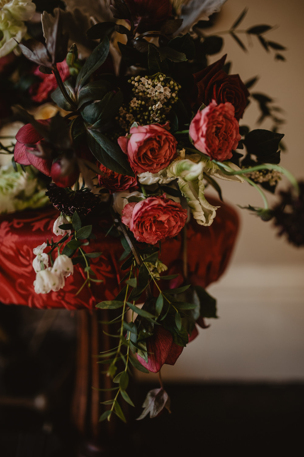 Bouquet Flowers Bride Bridal Hellebores Ranunculus Tulips Roses Edwardian Wedding Ideas Camilla Andrea Photography