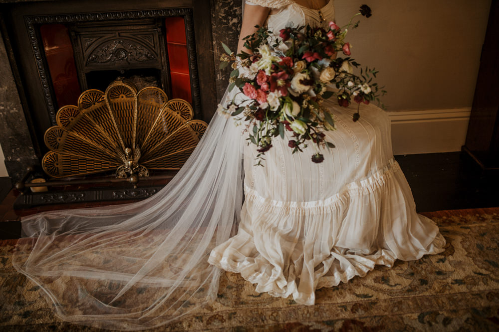 Dress Gown Bride Bridal Vintage Veil Edwardian Wedding Ideas Camilla Andrea Photography