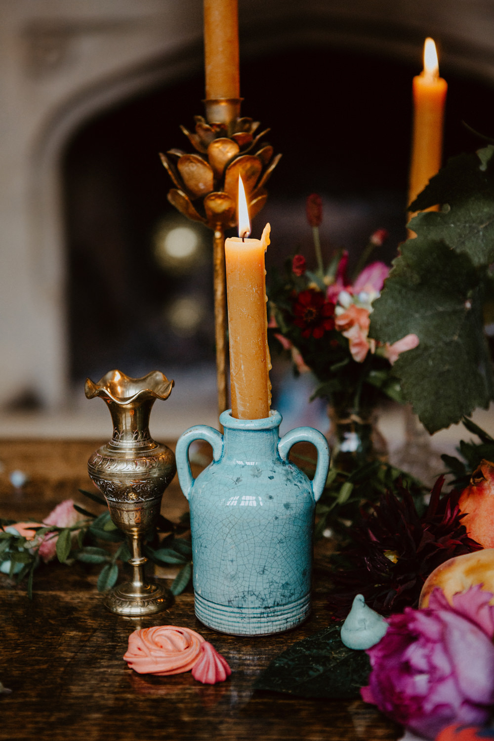 Candles Table Decor Ethereal Romantic Wedding Ideas Katherine Newman Photography