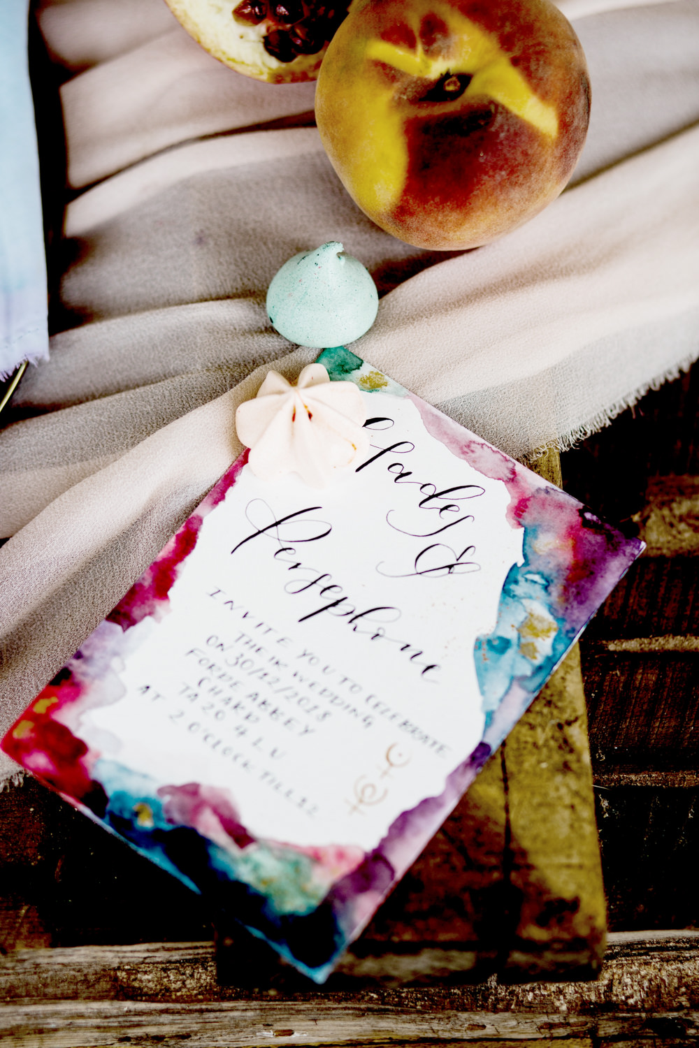 Stationery Invitations Invite Calligraphy Watercolour Ethereal Romantic Wedding Ideas Katherine Newman Photography