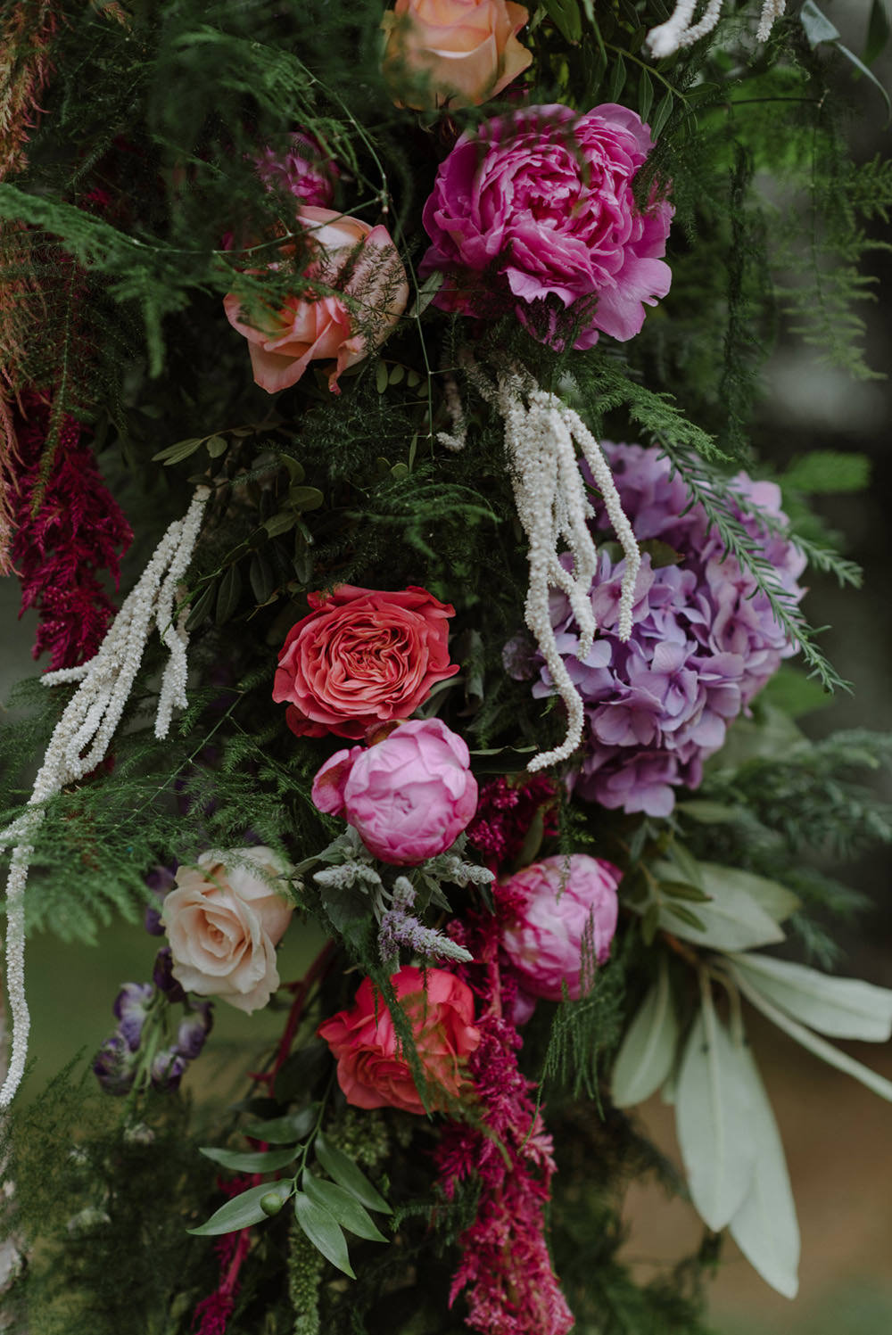 Carnation Peony Pink Greenery Foliage Felin Newydd House Wedding Christopherian.co.uk