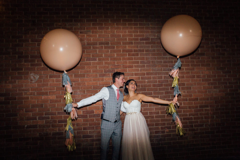 Giant Balloons Tassels Fivefourstudios Wedding Ellie Grace Photography