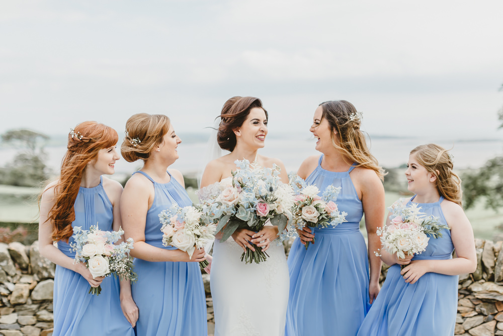 Blue Bridesmaids Bridesmaid Dress Dresses Halterneck GG’s Yard Wedding Amy Lou Photography