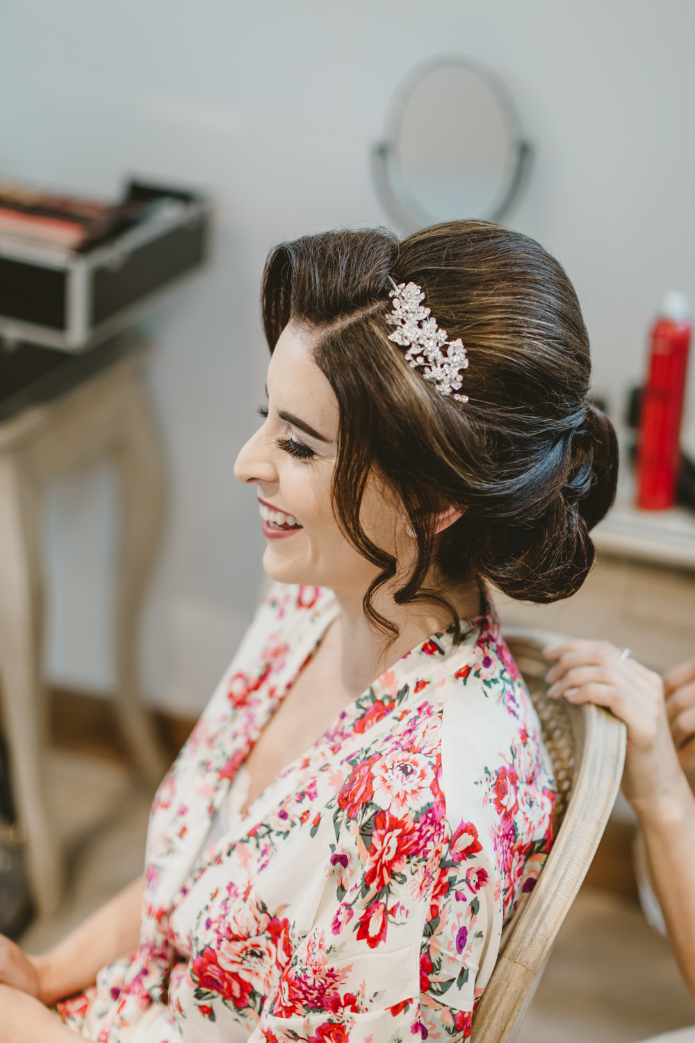 Hair Bride Bridal Up Do Style Accessory GG’s Yard Wedding Amy Lou Photography