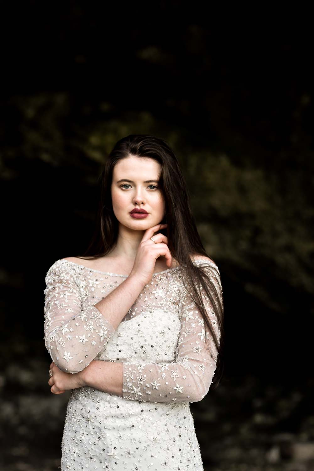 Dress Gown Bride Bridal Eliza Jane Howell Celestial Stars Starry Game Of Thrones Wedding Tara Florence