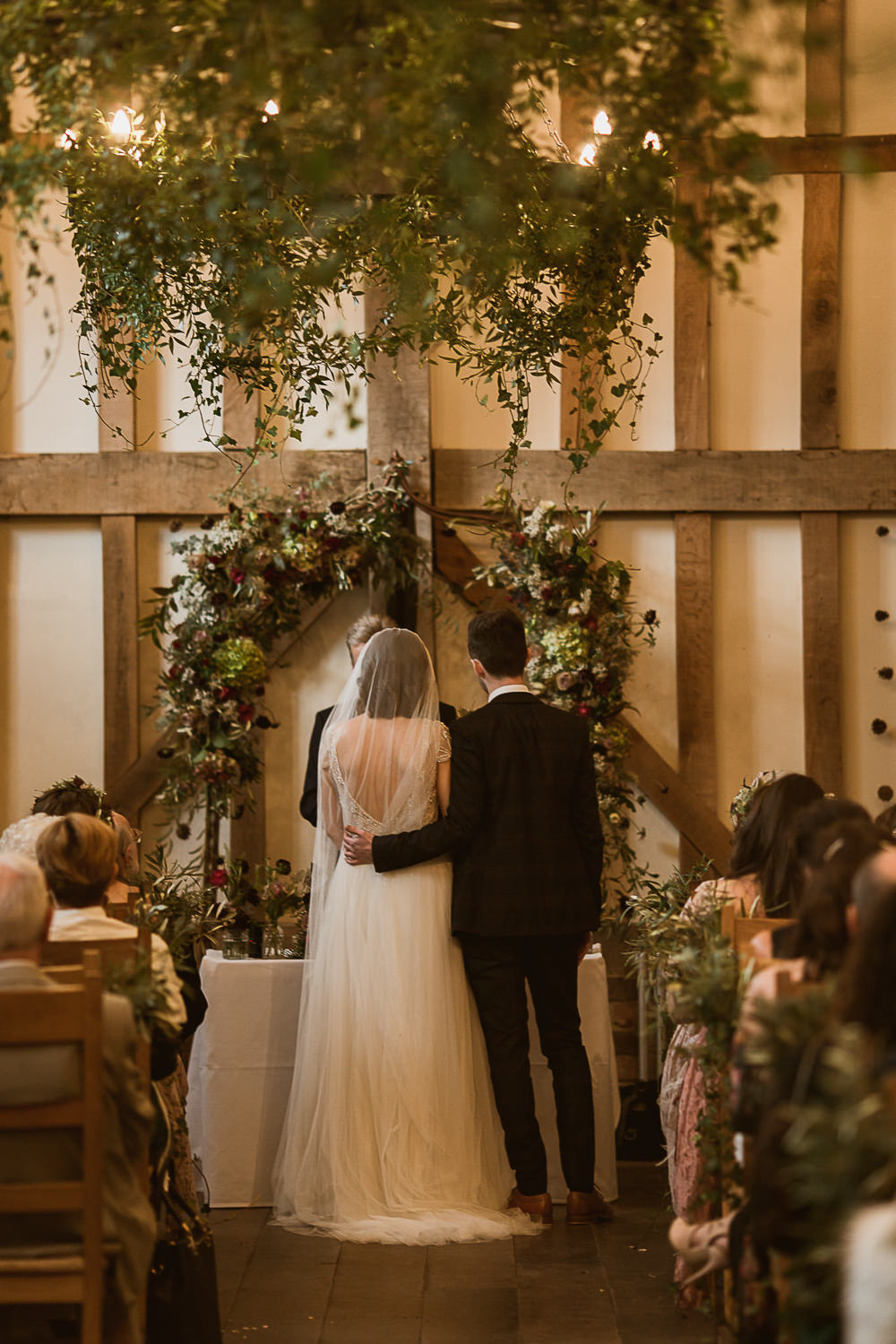 Arch Flower Floral Backdrop Ceremony Aisle Greenery Foliage Gate Street Barn Wedding The Springles