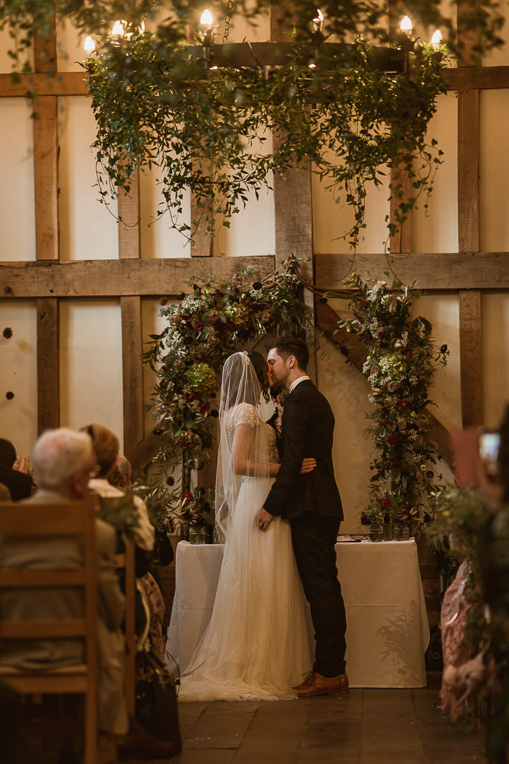 Arch Flower Floral Backdrop Ceremony Aisle Greenery Foliage Gate Street Barn Wedding The Springles