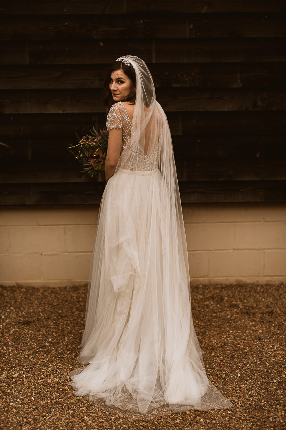 Sottero and Midgley Kallin Top Skirt Bride Bridal Beaded Sequin Cap Sleeve Veil Gate Street Barn Wedding The Springles