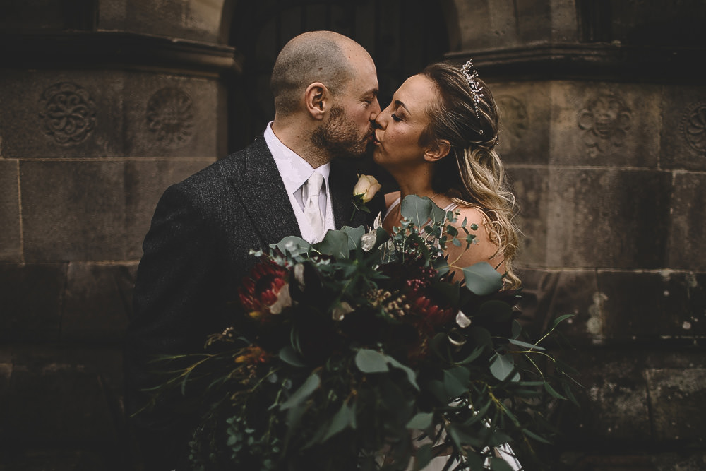 Greenery Foliage Bouquet Flowers Bride Bridal Protea Hampton Manor Wedding Carrie Lavers Photography