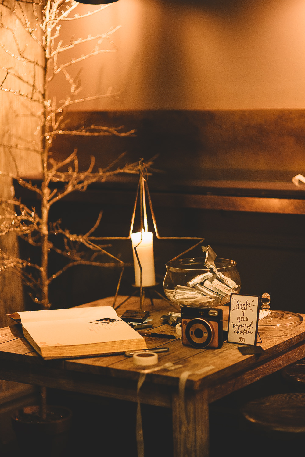 Photo Camera Guest Book Hampton Manor Wedding Carrie Lavers Photography