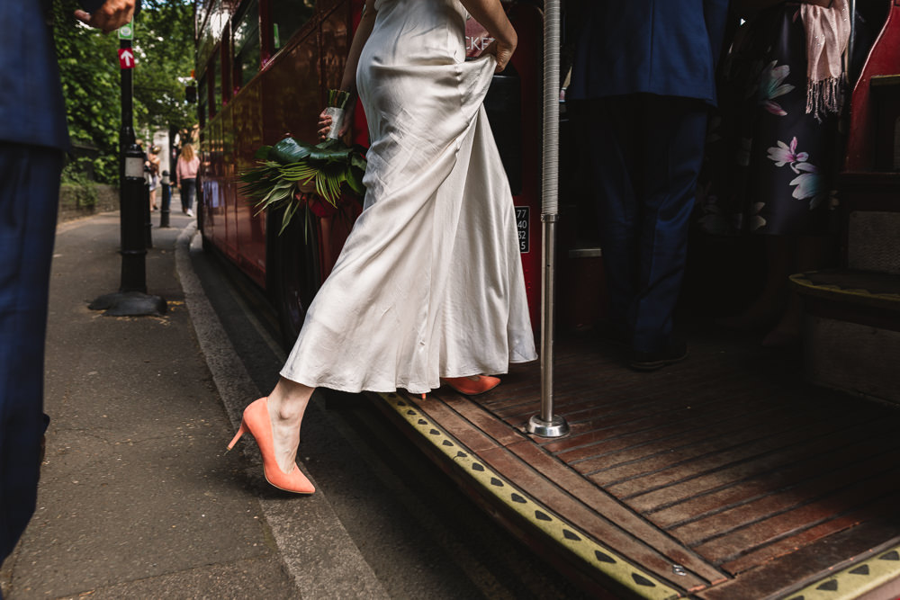 Bride Bridal Peach Coral Shoes Clapton Country Club Wedding Kate Jackson Photography