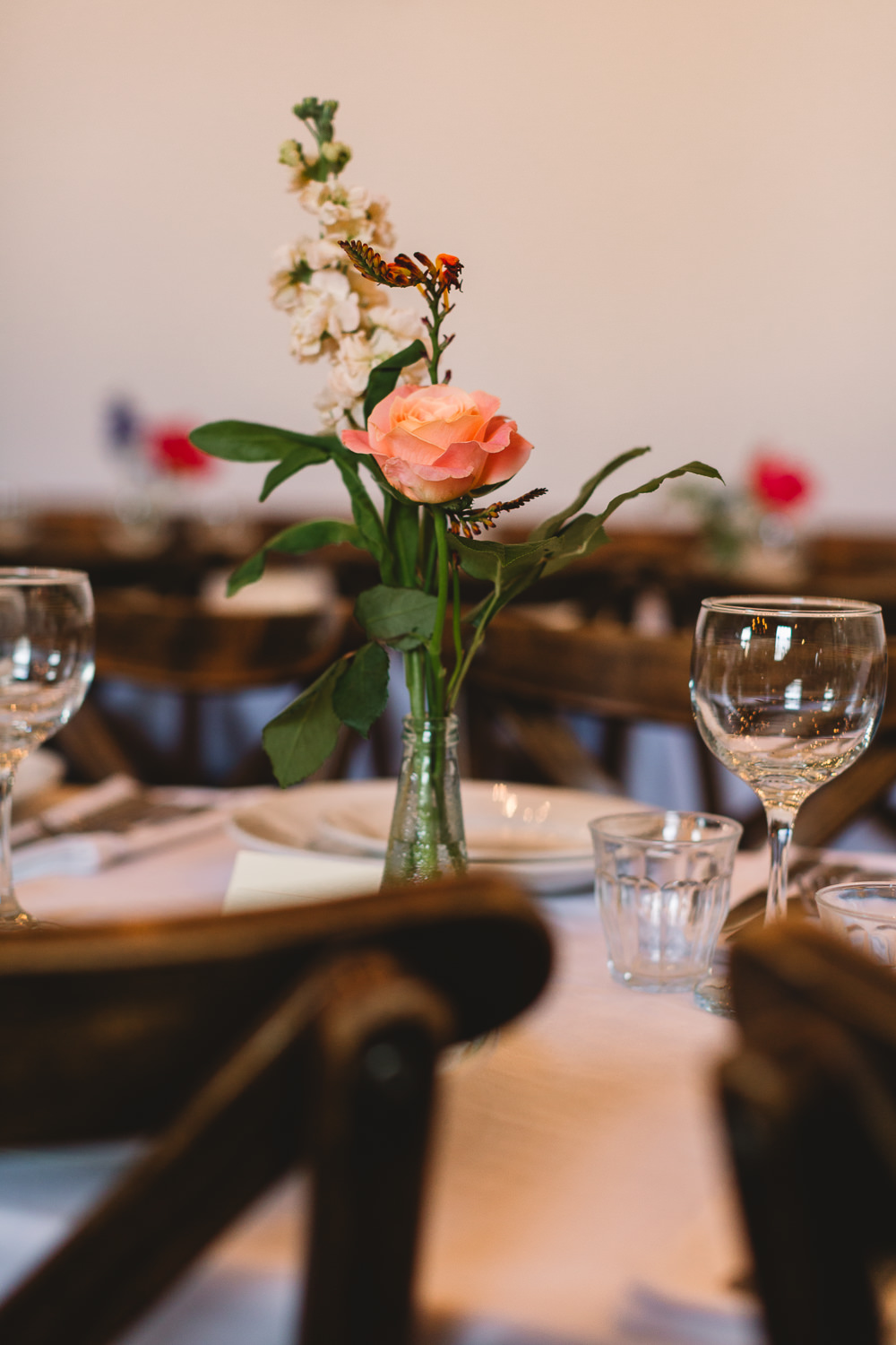 Bottle Bud Vase Floral Flowers Clapton Country Club Wedding Kate Jackson Photography