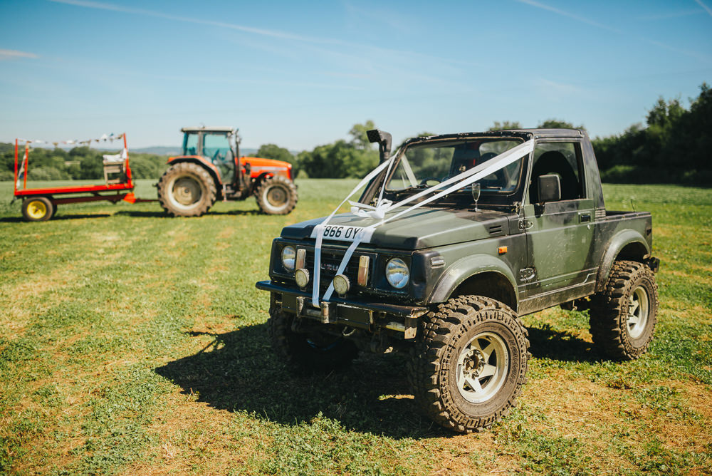 Army Jeep Bridal Transport Kittisford Barton Wedding Joab Smith Photography