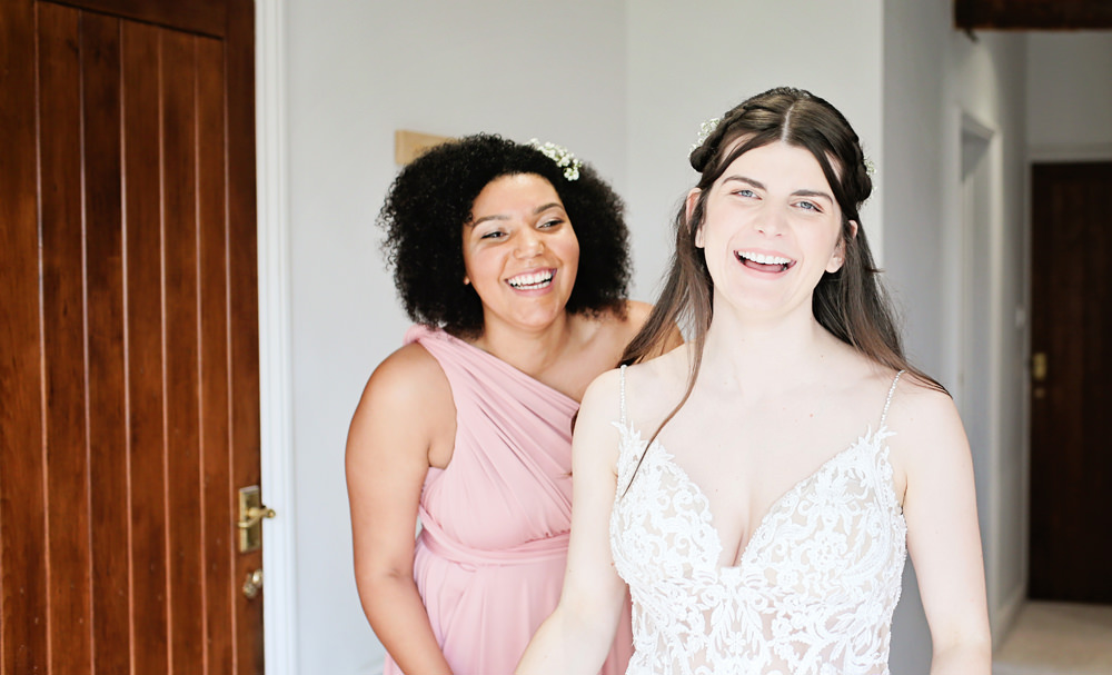 Bride Bridal Make Up Milling Barn Wedding Victoria Mitchell Photography