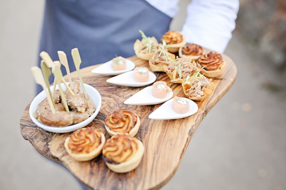 Canapes Milling Barn Wedding Victoria Mitchell Photography