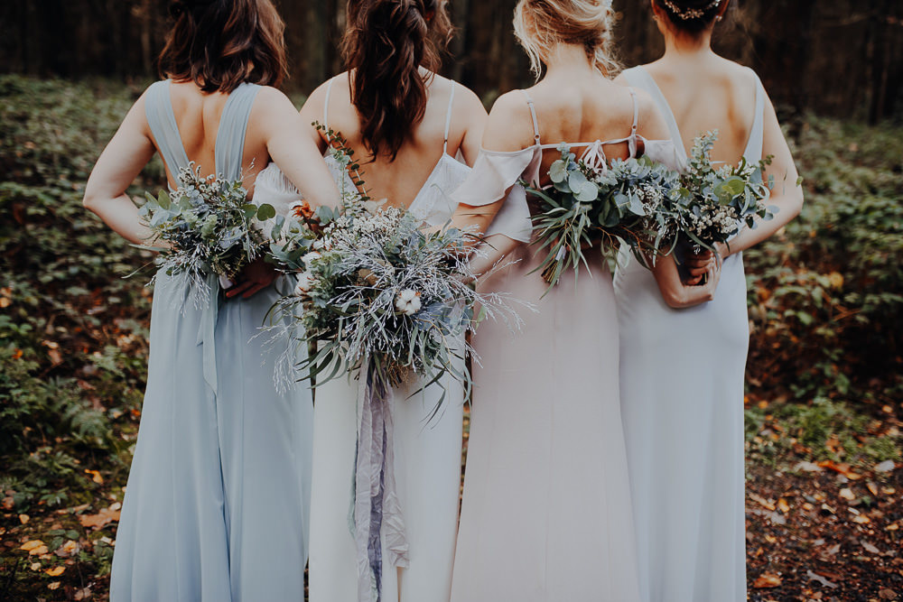 Bridesmaids Bridesmaid Dresses Pastel Dress Outdoor Woodland Wedding Ideas Geometric Meraki Wedding Photography