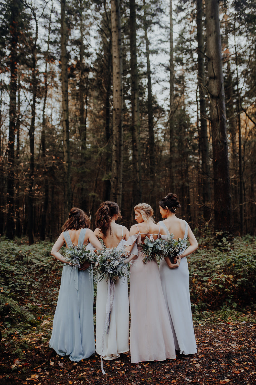 Bridesmaids Bridesmaid Dresses Pastel Dress Outdoor Woodland Wedding Ideas Geometric Meraki Wedding Photography