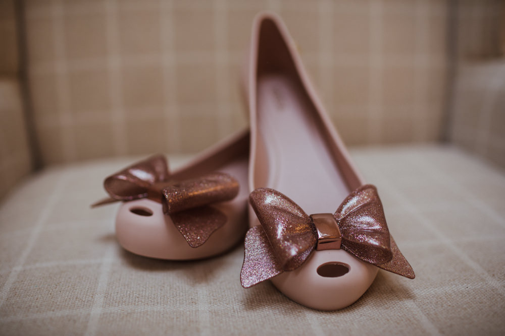 Pink Bow Shoes Pumps Flat Bride Bridal Ox Pasture Hall Wedding Photography34