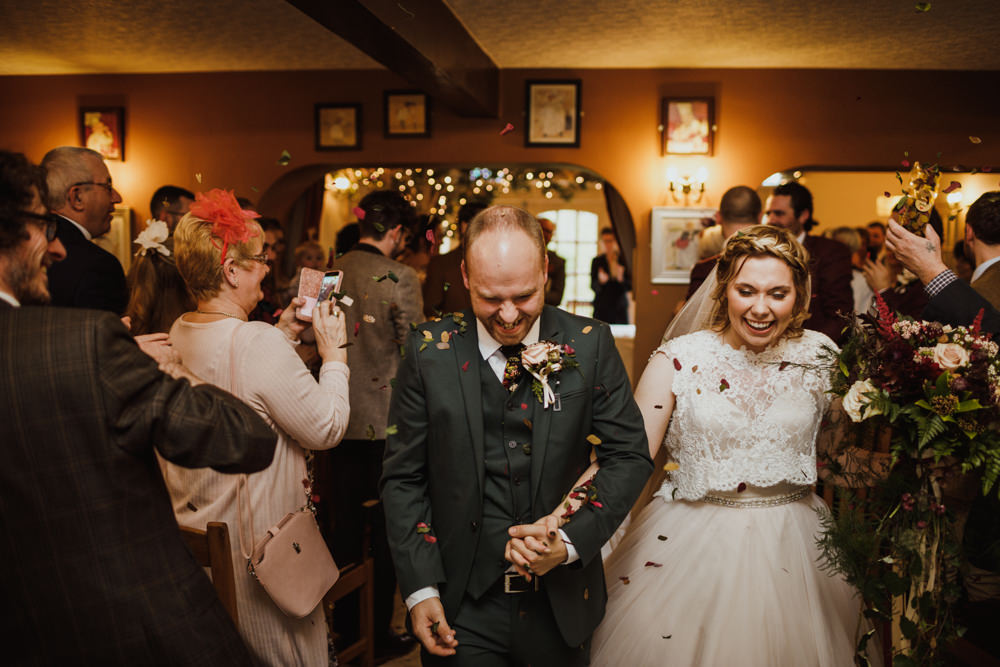 Confetti Throw Ox Pasture Hall Wedding Photography34