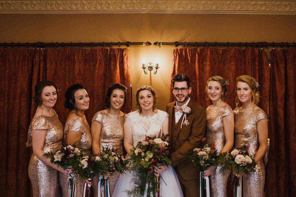 Rose Gold Sequin Bridesmaid Dress Dresses Ox Pasture Hall Wedding Photography34