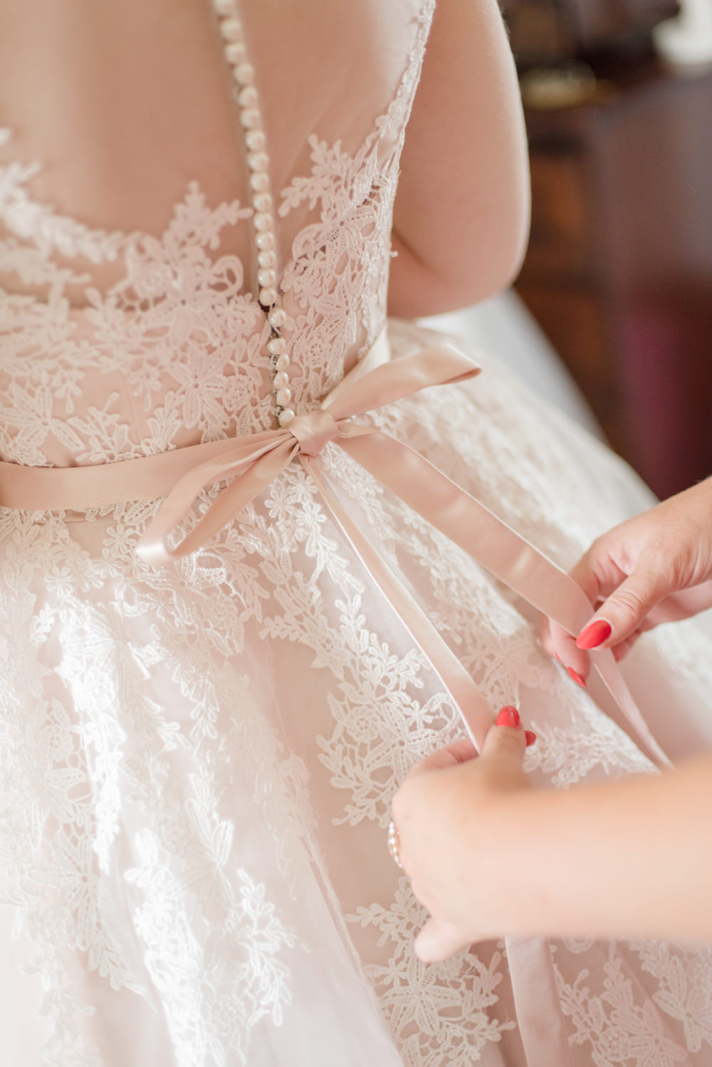 Bow Belt Bride Bridal Button Back Dress Penally Abbey Wedding Eleanor Jane Photography