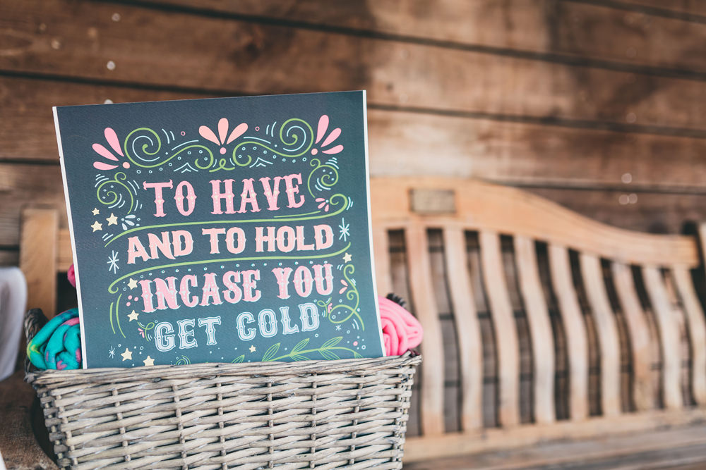 Blanket Basket Rock Village Hall Wedding Lucie Hamilton Photography