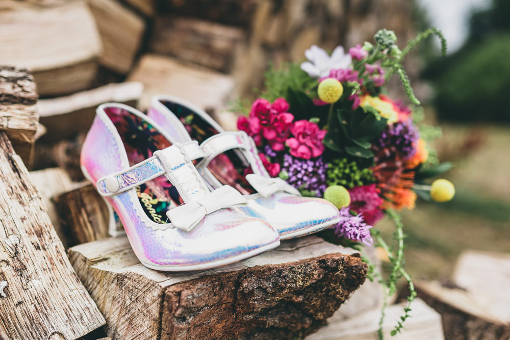 Irregular Choice Shoes Bride Bridal Rock Village Hall Wedding Lucie Hamilton Photography