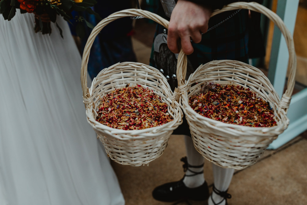 Confetti Basket Sun Pavilion Wedding Stevie Jay Photography