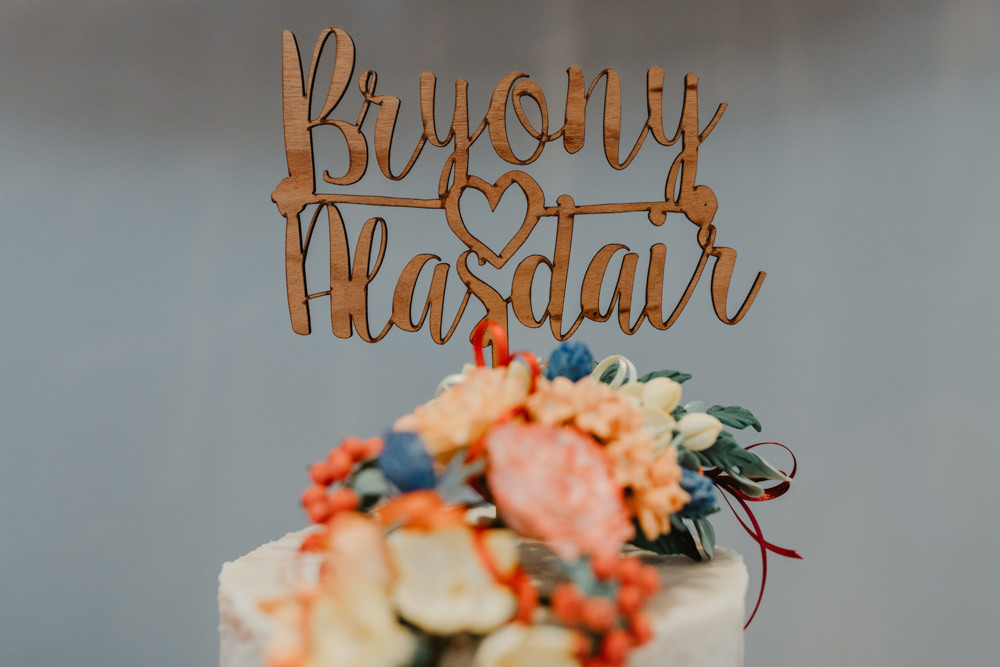Laser Cut Wood Cake Topper Sun Pavilion Wedding Stevie Jay Photography