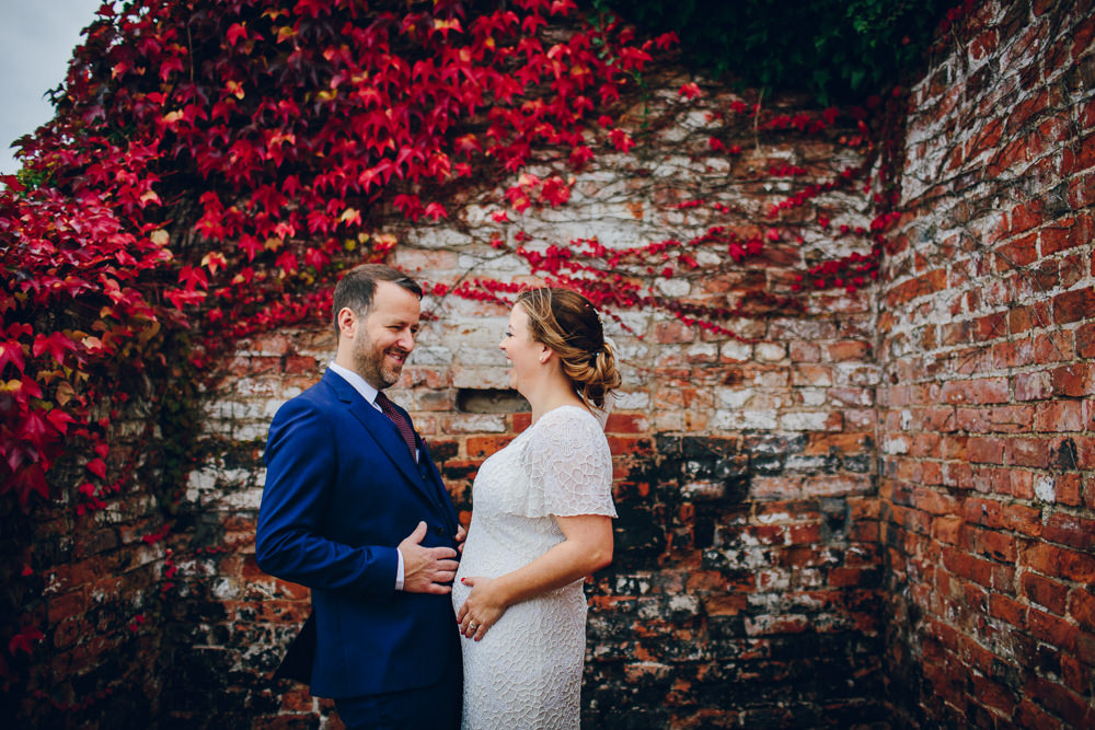 Bride Bridal V Neck Sleeves Beaded Detail Dress Gown Blue Suit Groom Tatton Wedding Stock Farm Barn Amy B Photography