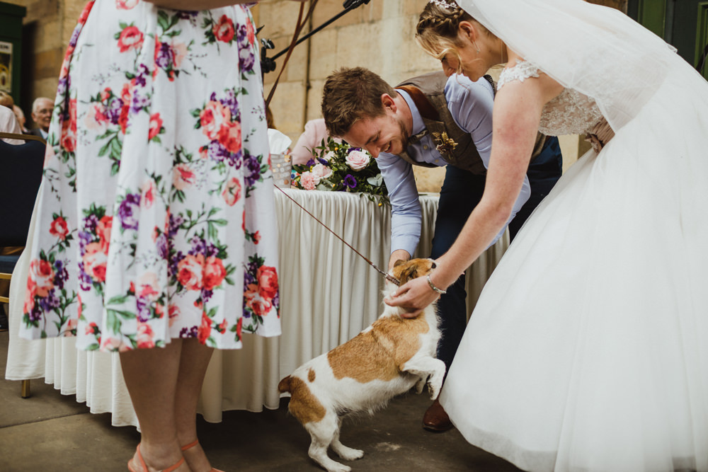 Dog Pet Train Station Harry Potter Wedding Photography34