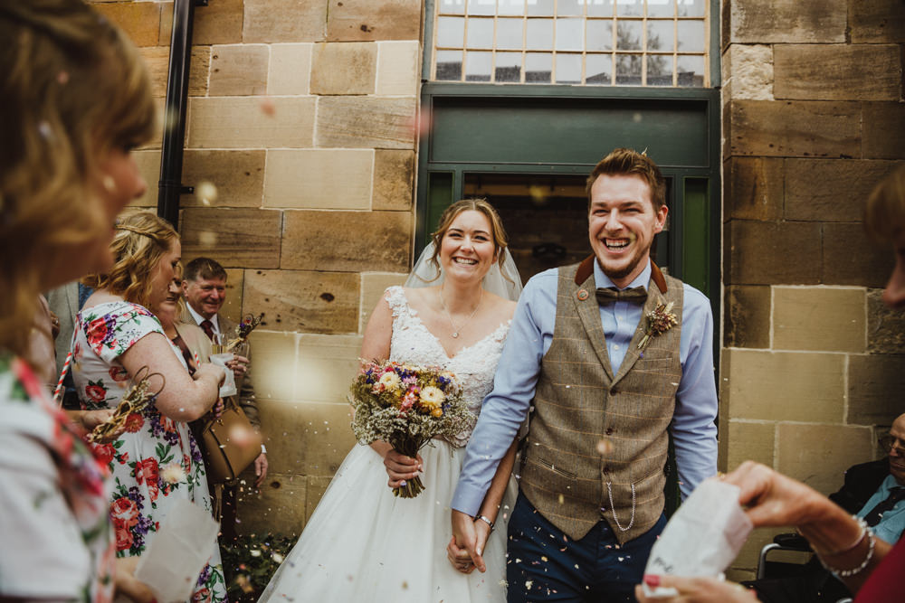 Confetti Throw Train Station Harry Potter Wedding Photography34