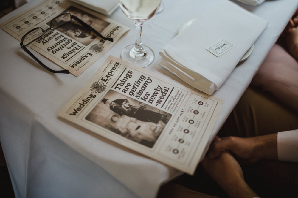 Newspaper Train Station Harry Potter Wedding Photography34