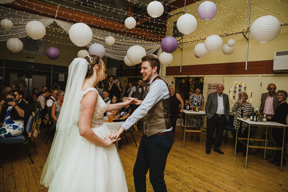Fairy Lights Lanterns Train Station Harry Potter Wedding Photography34