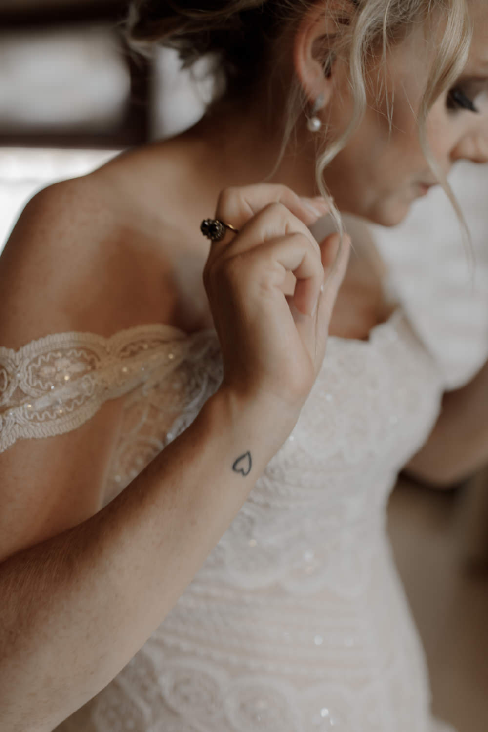 Bride Bridal Tattoo Heart Wrist Tuscany Destination Wedding ZONZO