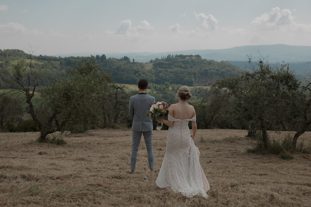 First Look Tuscany Destination Wedding ZONZO