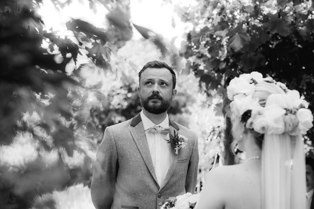 Groom Suit Style Attire Outfit Blue Bow Tie Tuscany Destination Wedding ZONZO