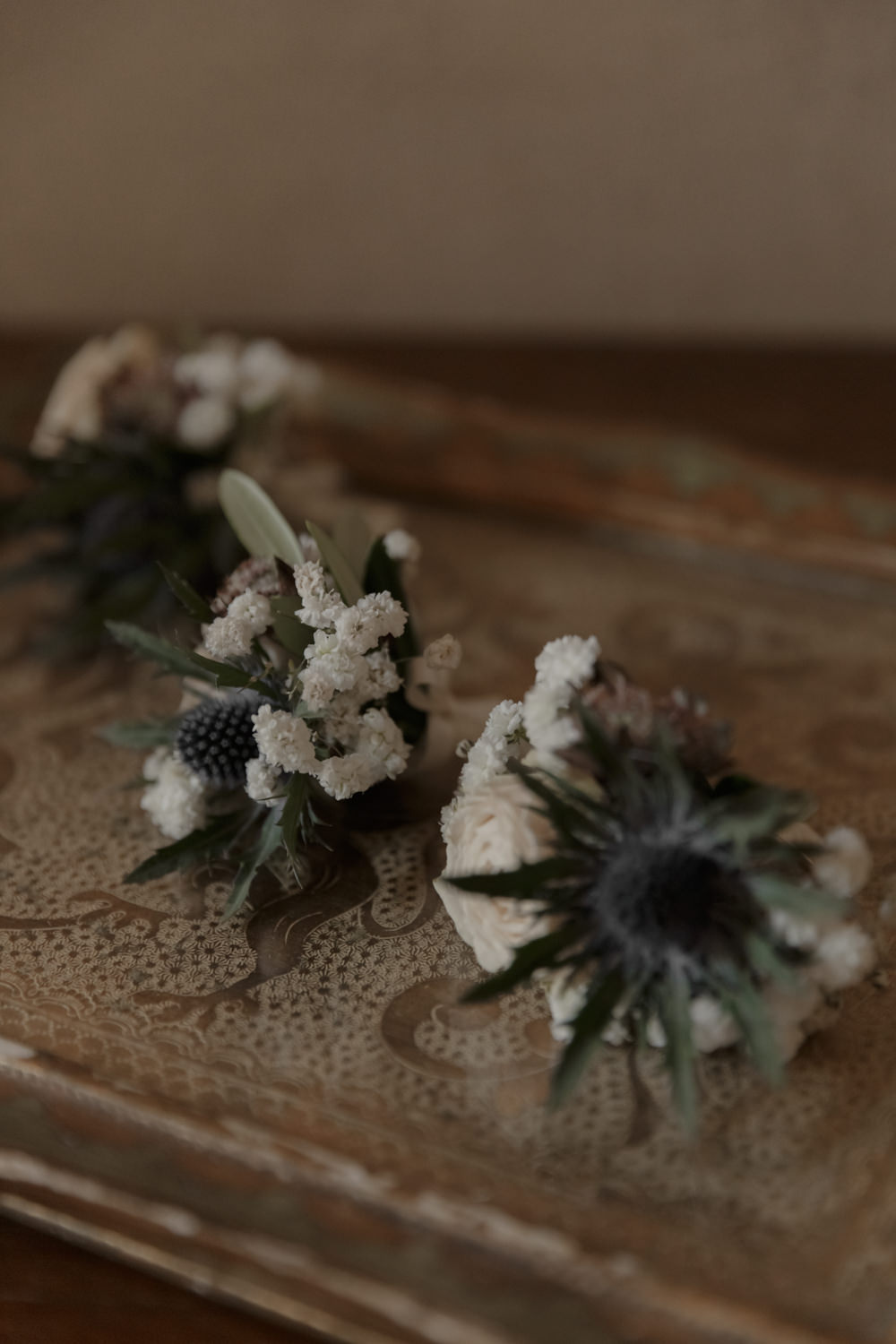 Buttonhole Flowers Thistle Tuscany Destination Wedding ZONZO